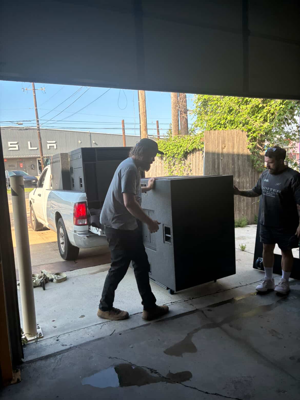 Crew loading speaker equipment